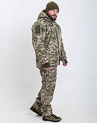 Костюм тактичний зимовий для ЗСУ армійський М14 теплий Куртка камуфляж / військові штани піксель MILIGUS р. XL