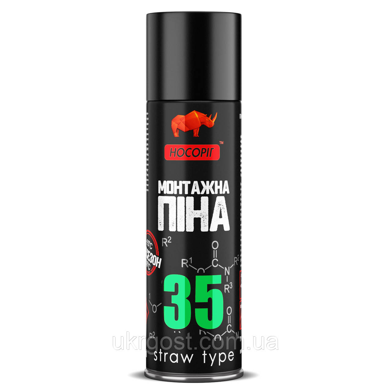 Піна монтажна ручна Носоріг всесезонна 500 мл