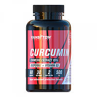 Натуральная добавка Vansiton Curcumin Bioperine Vitamin D3, 60 капсул