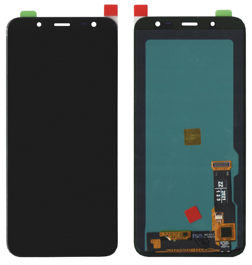 Дисплейний модуль (екран) для Samsung A600 J600 Galaxy J6 Чорний Ориг. розмір OLED (PRC)
