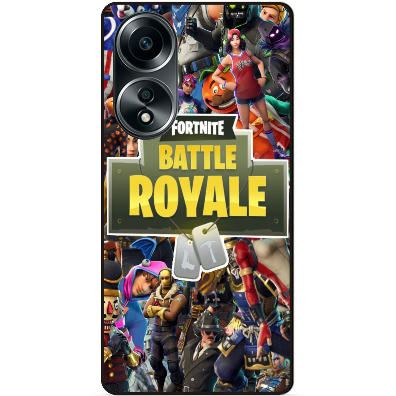 Силіконовий бампер чохол для Oppo A58 гра Fortnite Фортнайт