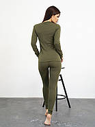 Термобілизна жіноча хакі осінь/зима спорт, фото 2