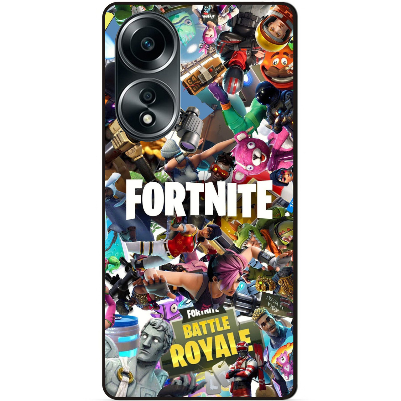Силіконовий бампер чохол для Oppo A58 з картинкою Fortnite Фортнайт