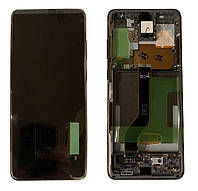 Дисплейный модуль (экран) для Samsung G985/G986 S20 Plus с Серый рамкой Оригинал 100% SERVICE PACK GH82-22134E