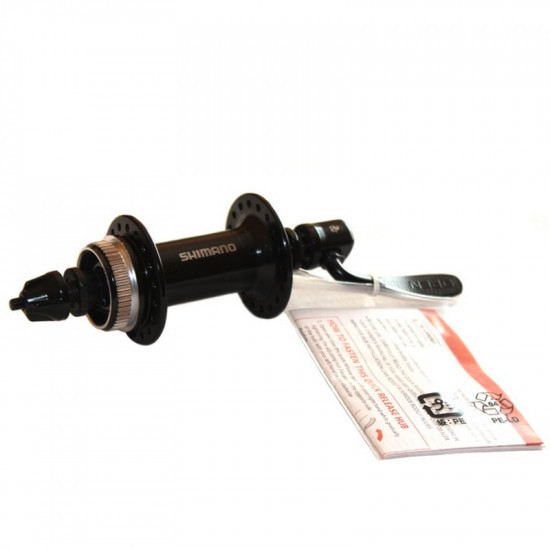 Втулка Shimano перед. 14Gx36H DISK, QR, чорна, HB-TX505
