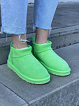 Зимові Жіночі Черевики UGG Classic Ultra Mini Parakeet Green / УГГ Класик Ультра Міні Паракит Зелені, фото 4
