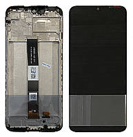 Дисплейный модуль (экран) для Xiaomi Redmi 9A / Redmi 9C (M2006C3LG, M2006C3MG) Чёрный в рамке (PRC)