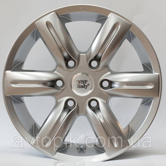 Литі диски WSP Italy Mitsubishi (W3001) Pajero R20 W9.5 PCD6x139.7 ET50 DIA67.1 (super silver)