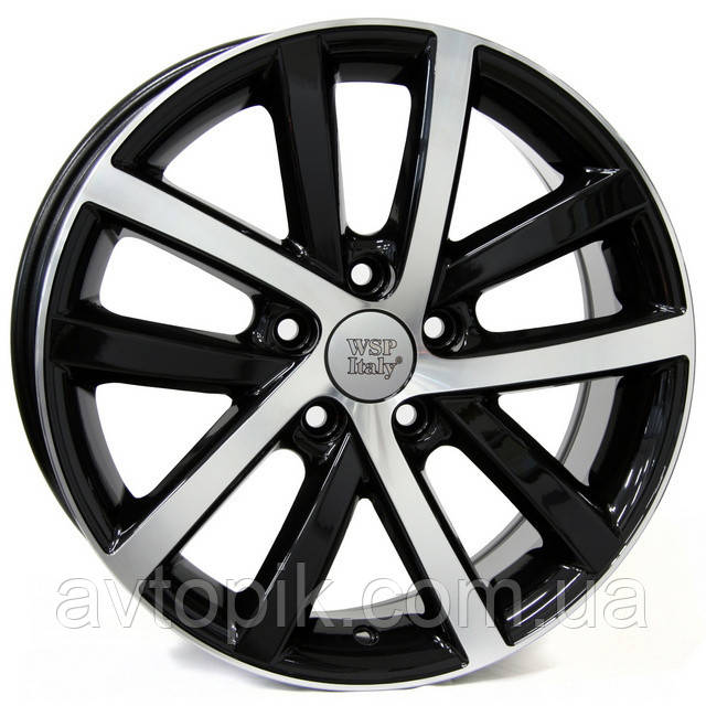 Литі диски WSP Italy Volkswagen (W460) Rheia R17 W7.5 PCD5x112 ET54 DIA57.1 (dull black polished)