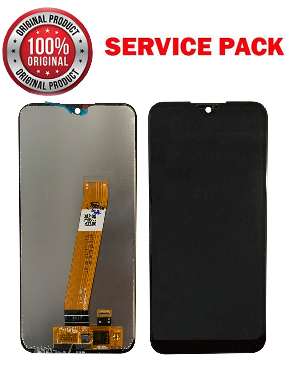 Дисплейний модуль (екран) для Samsung A015M Galaxy A01 (2020) чорний Оригінал 100% SERVICE PACK GH81-18209A
