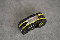 Браслет із гравіюванням під замовлення плетіння Трилобіт з опліткою на метал.фастексі + брелок у подарунок