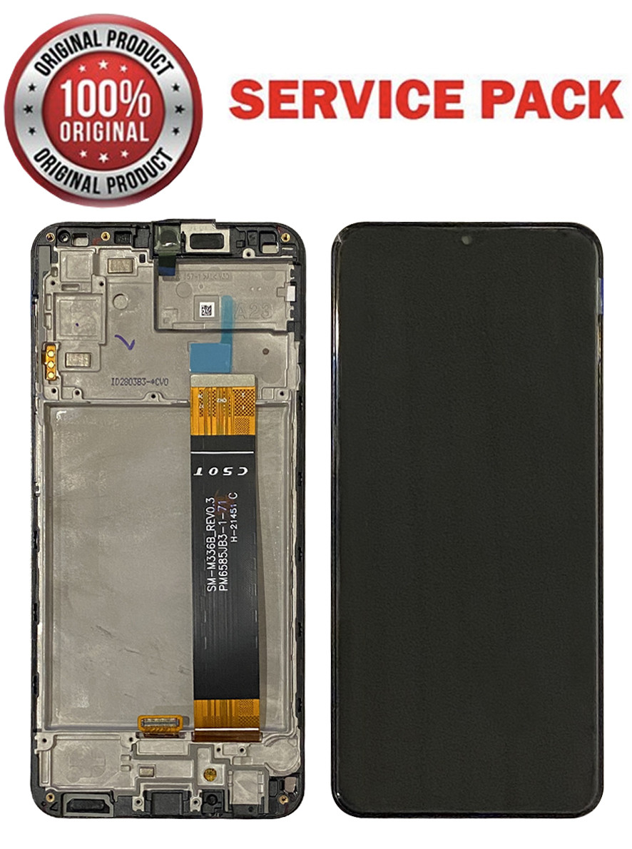 Дисплейний модуль (екран) для Samsung A235 Galaxy A23 4G чорний з РАМКОЮ Оригінал 100% SERVICE PACK