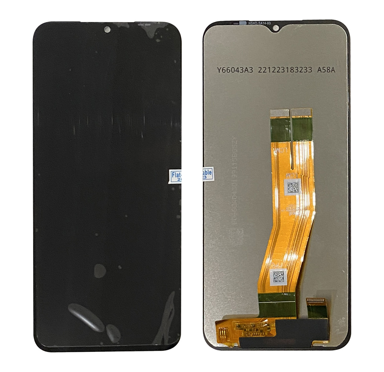 Дисплейный модуль (экран) для Samsung A14 4G A145, A14 5G A146 Small Port Чорний (PRC)