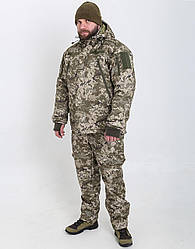 Костюм тактичний зимовий для ЗСУ теплий М14 Куртка і теплі штани камуфляжні pixel MILIGUS розмір XXL