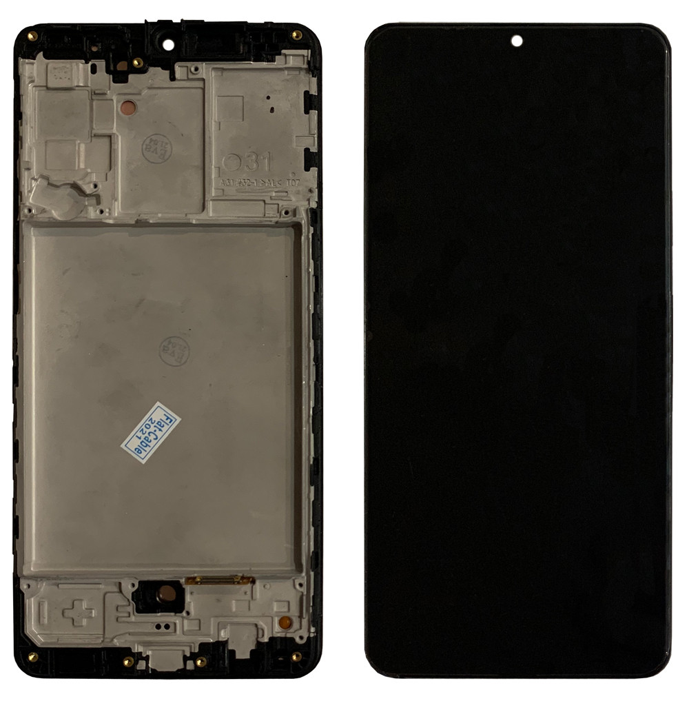 Дисплейний модуль (екран) для Samsung A315 Galaxy A31 (2020) Чорний LCD OLED з рамкою (оригінальний раз
