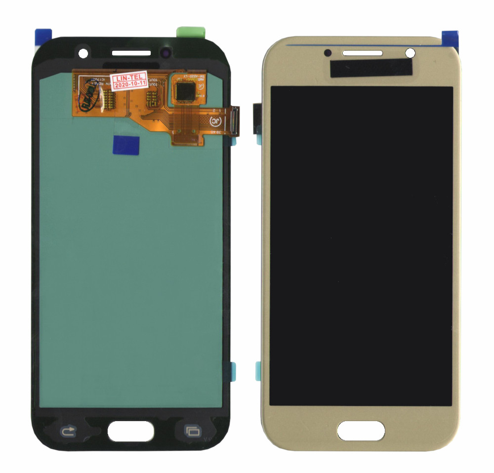 Дисплейний модуль (екран) для Samsung A520 2017 Золотий LCD OLED CHINA SERVICE PACK