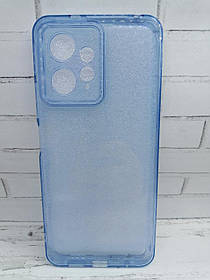Чохол силікон для Xiaomi Redmi Note 12 накладка бампер прозорий синій