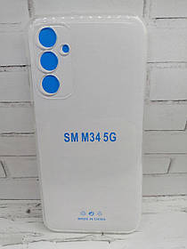 Чохол накладка для Samsung Galaxy M34 5G протиударний бампер прозорий