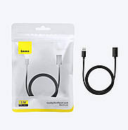 Кабель подовжувач USB 3.0 AM/AF Baseus AirJoy Series male to female 1m (чорний), фото 9