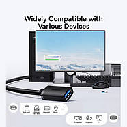 Кабель подовжувач USB 3.0 AM/AF Baseus AirJoy Series male to female 1m (чорний), фото 4