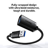 Кабель подовжувач USB 3.0 AM/AF Baseus AirJoy Series male to female 1m (чорний), фото 6
