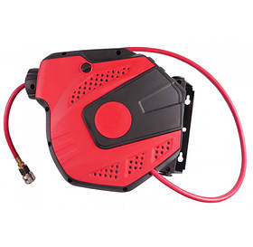 Шланг повітряний поліуретановий на котушці?=12,5 мм, 15 м зі зворотним механізмом VT13867 Viktec