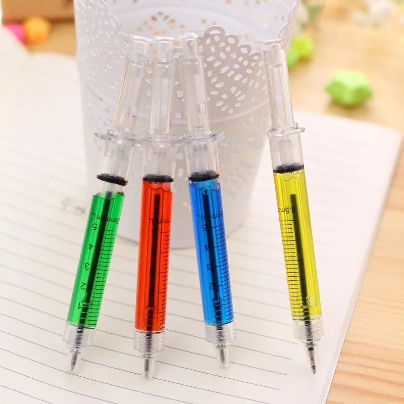 Ручка у вигляді шприца. Ручка — шприц 1 шт (колір на вибір)