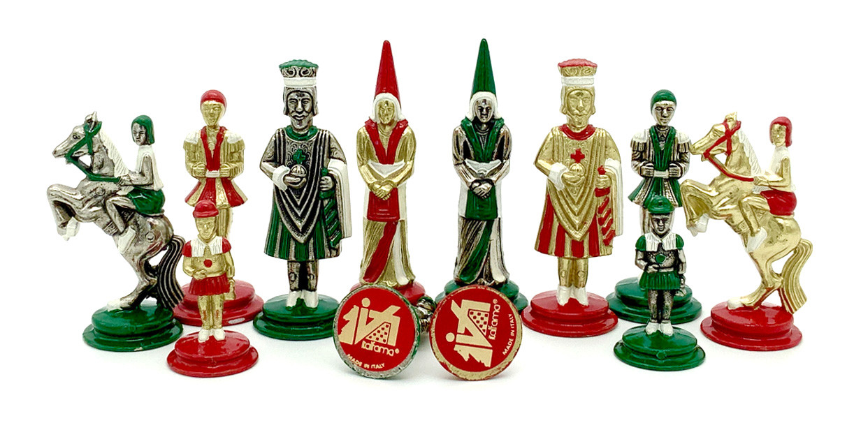 Шахові колекційні фігурки тематичні ручної роботи від італійського бренду Italfama, фото 1