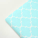 Сатин "Марокко" біле на світло-лазурному тлі No 160-110 з, фото 7