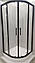 Душова кабіна Veronis Alonza Black 90х90х190 прозоре скло без піддону, фото 3