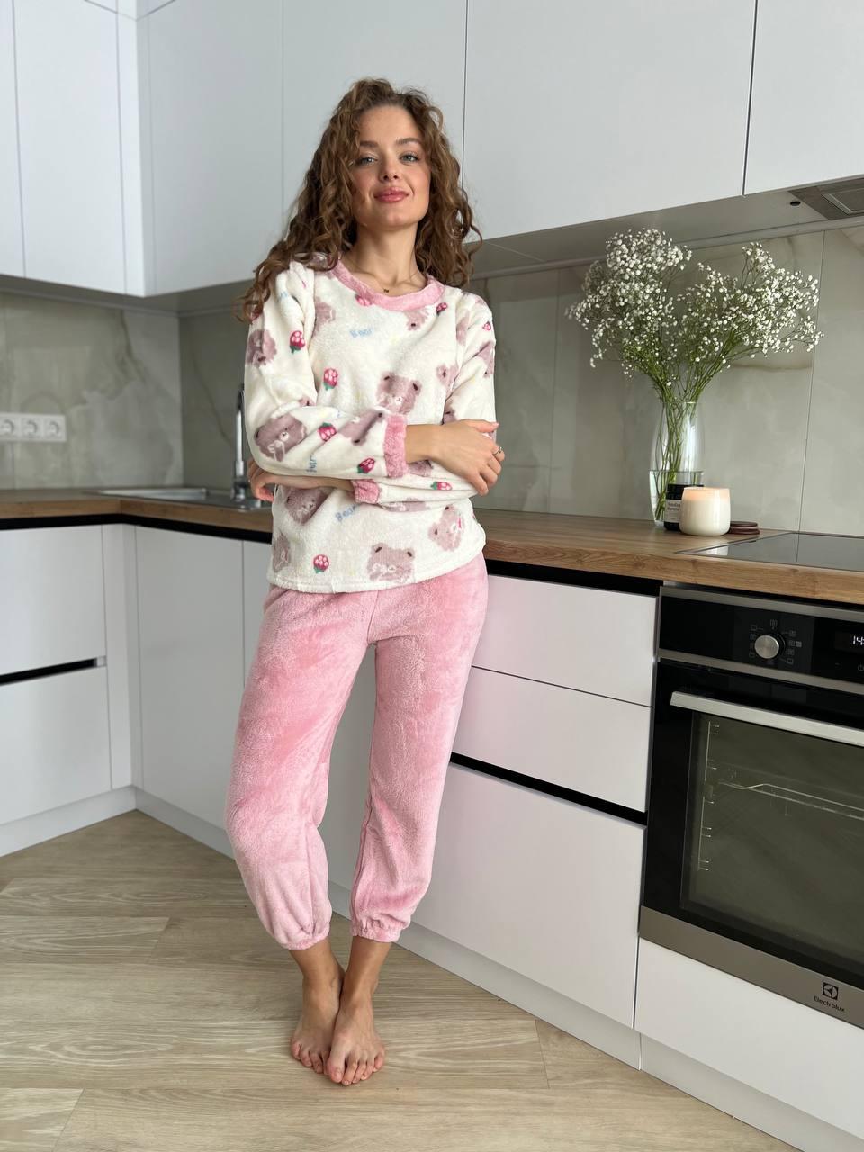 Ніжна мʼяка піжама. Домашній спальний комплект. Нічний одяг., фото 1