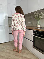 Ніжна мʼяка піжама. Домашній спальний комплект. Нічний одяг., фото 6