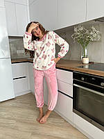 Ніжна мʼяка піжама. Домашній спальний комплект. Нічний одяг., фото 9