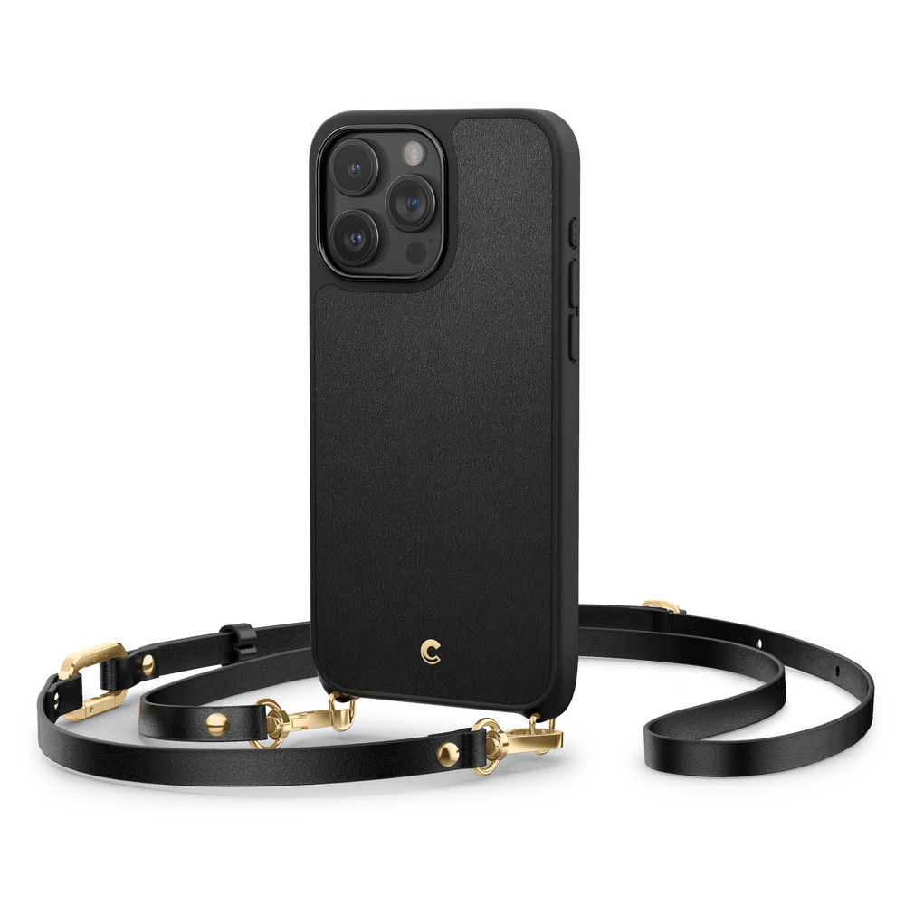 Чохол Spigen для iPhone 15 Pro Max — Cyrill Classic Charm Mag, з ремінцем, Black (ACS06636), фото 1