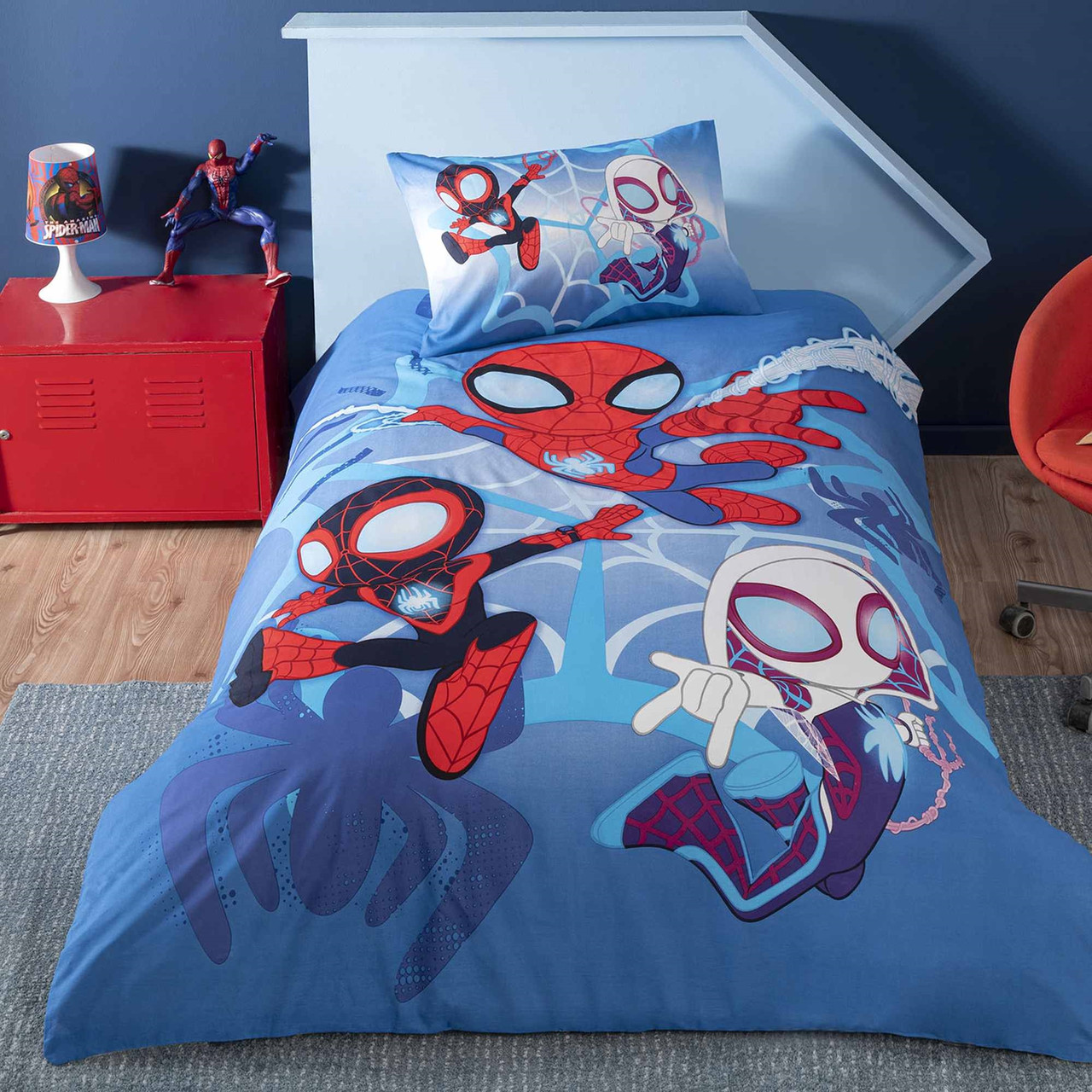 Постільна білизна TAC Disney 160×220 см Spidey And Friends, фото 1