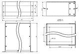 Корпус металевий MiBox Rack 3U, модель MB-3260SP (Ш483(432) Г262 В132) чорний, фото 5