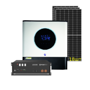 Автономний комплект, Інвертор ISMPPT BFP 11000, AXIOMA energy та акумулятор літій-залізо-фосфатний Pylontech US5000 + JA Solar JAM