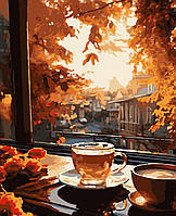 Картини за номерами "Осінній ранок" Artissimo полотно на підрамнику 40x50 см PN6223