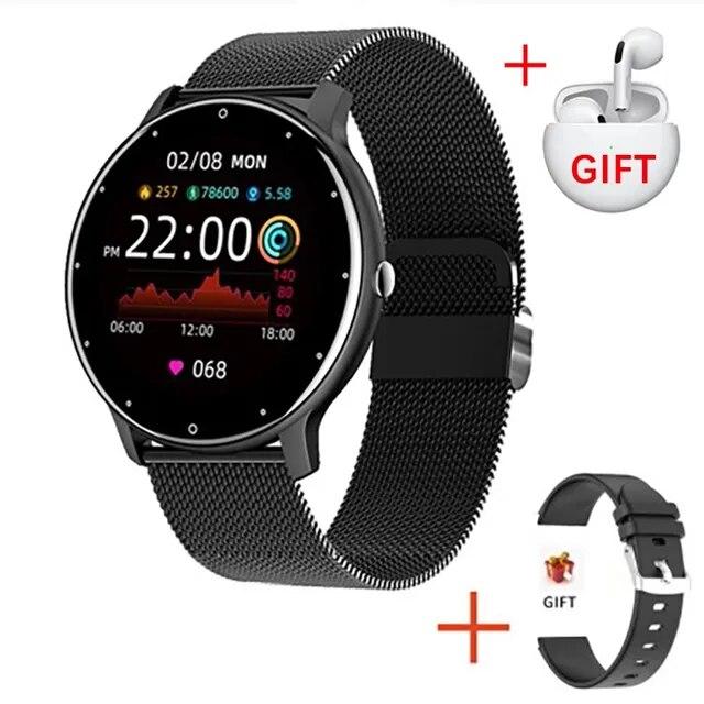 Розумні смарт годинник Lige 0223B Smart Watch для Android і iOS, пульсометром, тонометром, крокоміром