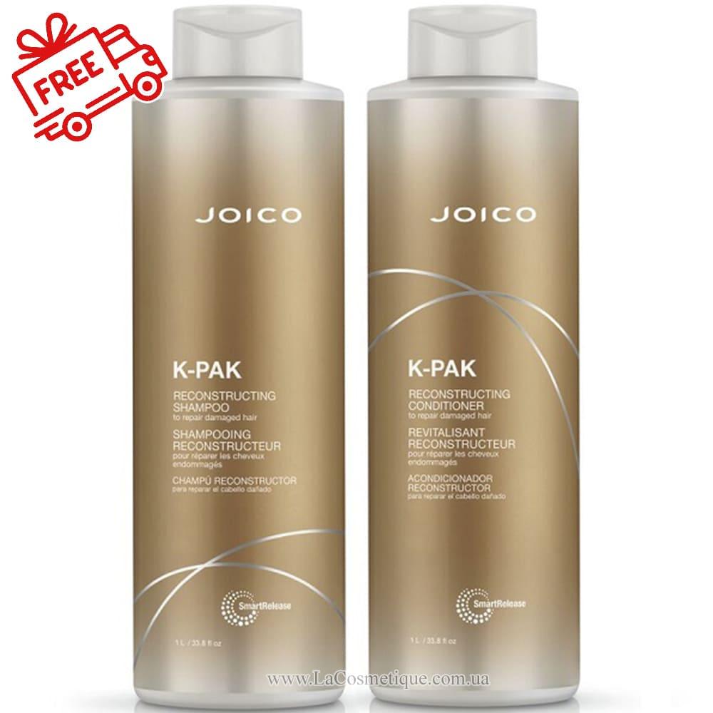 Набір для пошкодженого волосся Joico K-Pak Reconstructing Shampoo + Conditioner 1000 мл