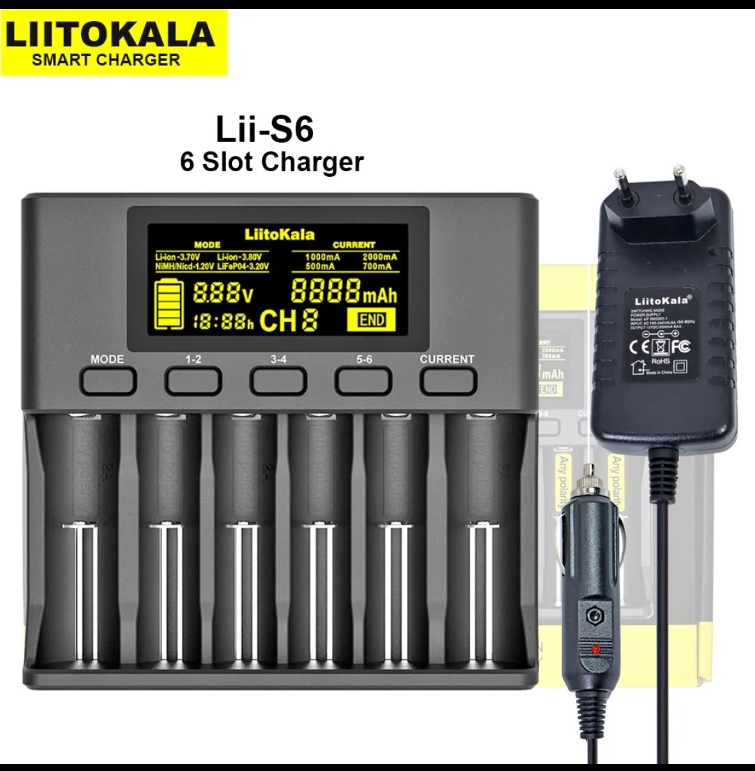 Універсальний зарядний пристрій Lii-S6