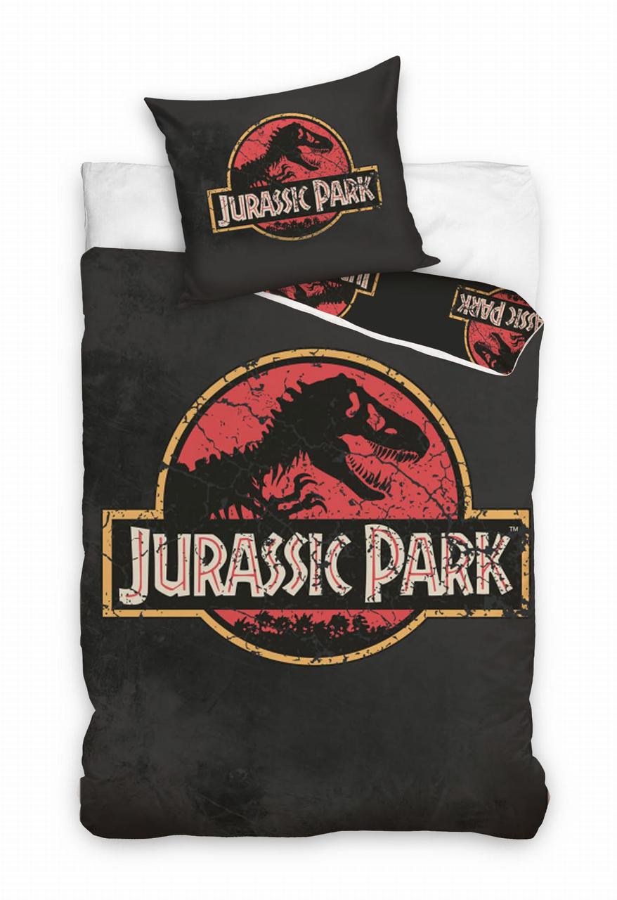 Постільна білизна з динозаврами Jurassic Park — Парк Юрського періоду полуторний комплект, фото 1