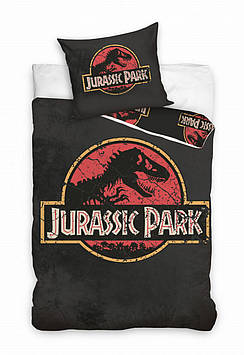 Постільна білизна з динозаврами Jurassic Park — Парк Юрського періоду полуторний комплект