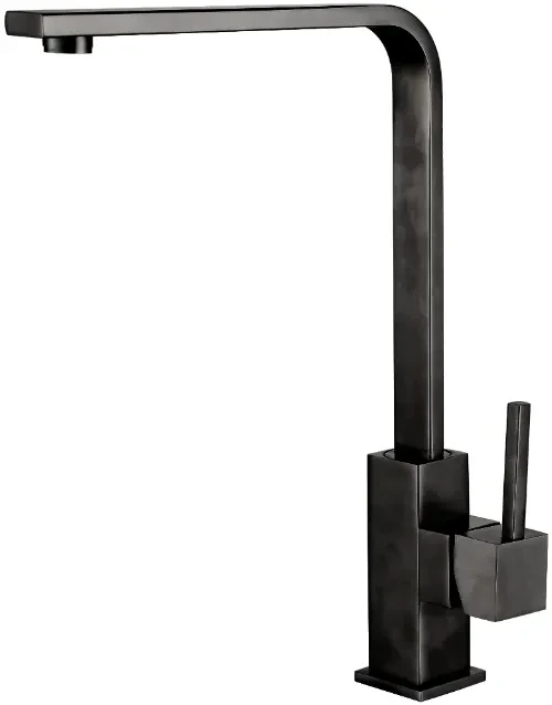 Кухонний змішувач Fabiano FKM 52 SS Nano Graphite, чорний кран для мийки на кухню, PVD-покриття 8232.401.0903, фото 1