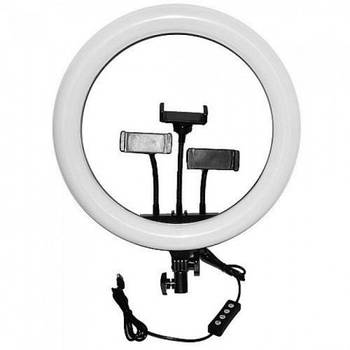 Кільцева лампа Ring Fill Light M 36E на 36 см з 3 кріпленнями для смартфона з пультом