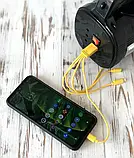 Ліхтар на сонячній батареї та зарядним пристроєм Gold Silver GS-580 15W 30 LED з радіо, MP3 та повербанком, фото 5
