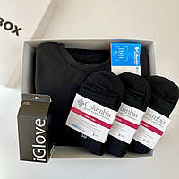 Premium Box: Жіноча термобілизна Columbia + 4 пари термошкарпеток + рукавички IGlove