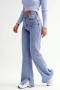 Женские трендовые джинсы голубого цвета размер от XS-Xl 44