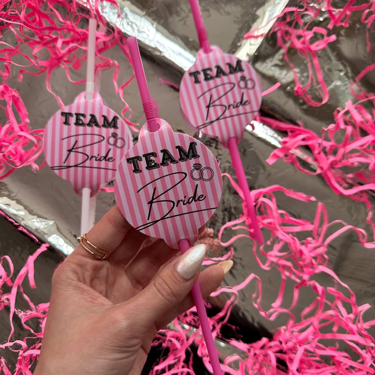 "TEAM Bride"- Трубочки "Стилізовані" (упаковка 8 шт)