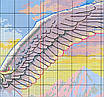 Набір для вишивання за нанесеною на канву схемою "Flying horse ". AIDA 14CT printed, 54*43 см, фото 7